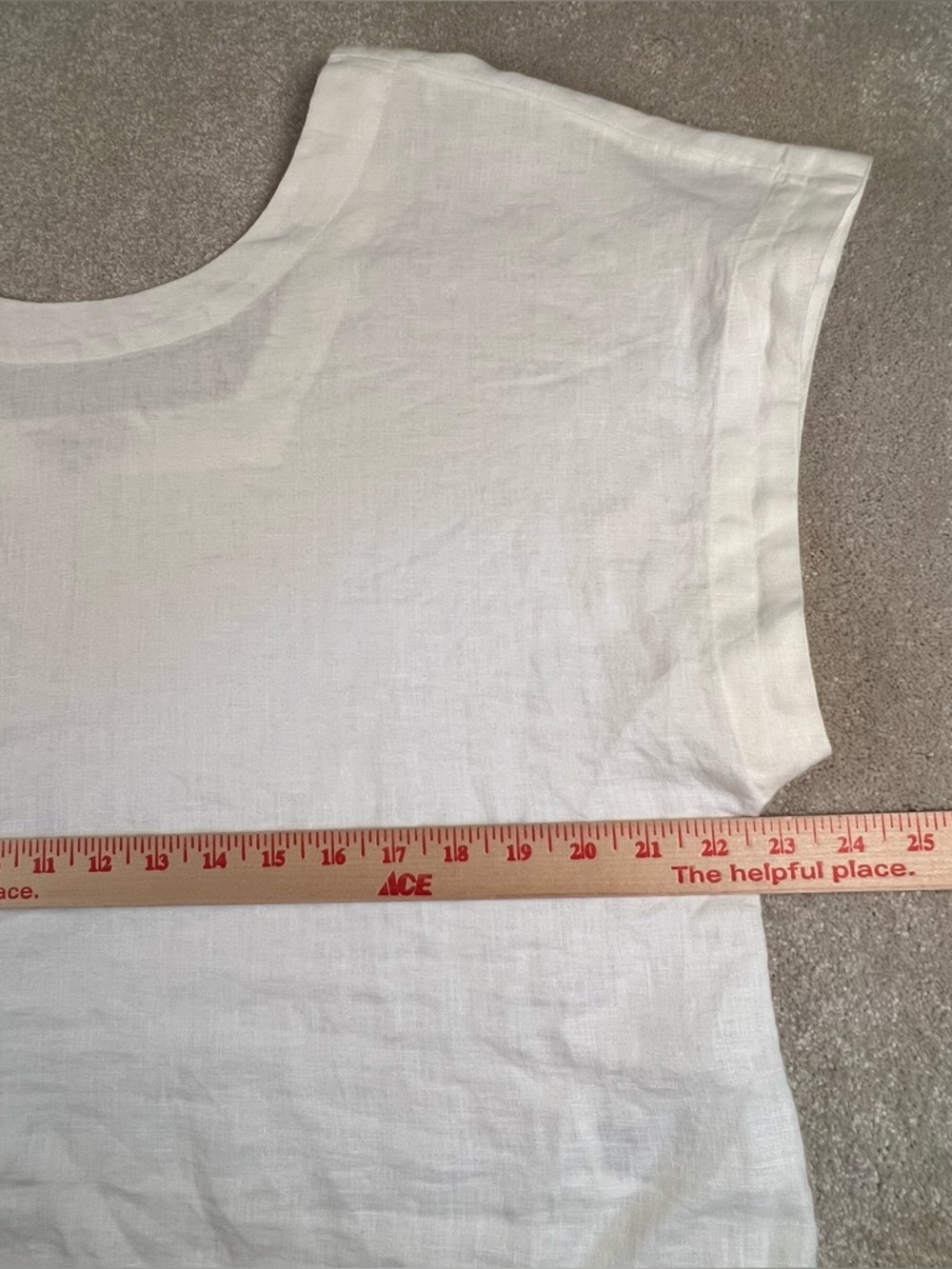 Madewell 100% Linen Shirt Short Sleeve Off White Lightweight Women's XL - Picture 2 of 7